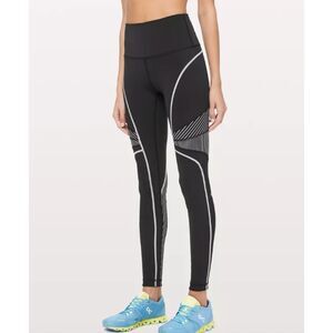 SOULCYCLE X LULULEMON Channel Your Energy Tight Black‎ Sz 6